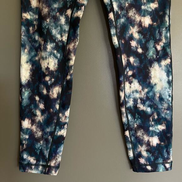 L'urv Solar System 7/8 Legging Size Small Blue White Abstract High Waist Workout - Picture 6 of 16